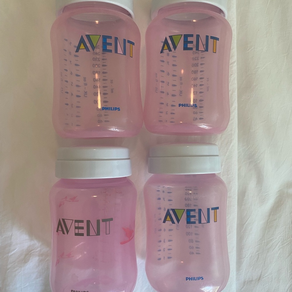 Philips Avent Pink Baby Bottles Set